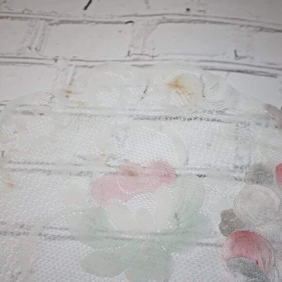 🌸 Vintage Flower Lace Doily Set · 14" & 10" - Picture 3 of 5